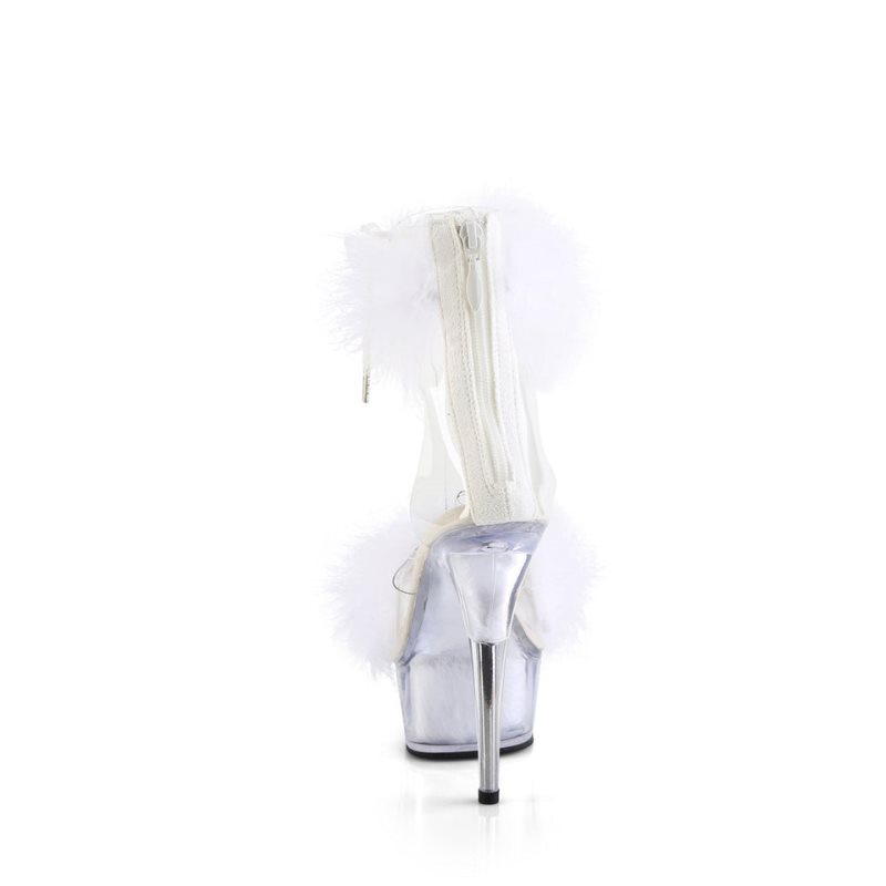 Pleaser Delight-624F Hakken Dames Wit | BELGIE BEMHCOSA