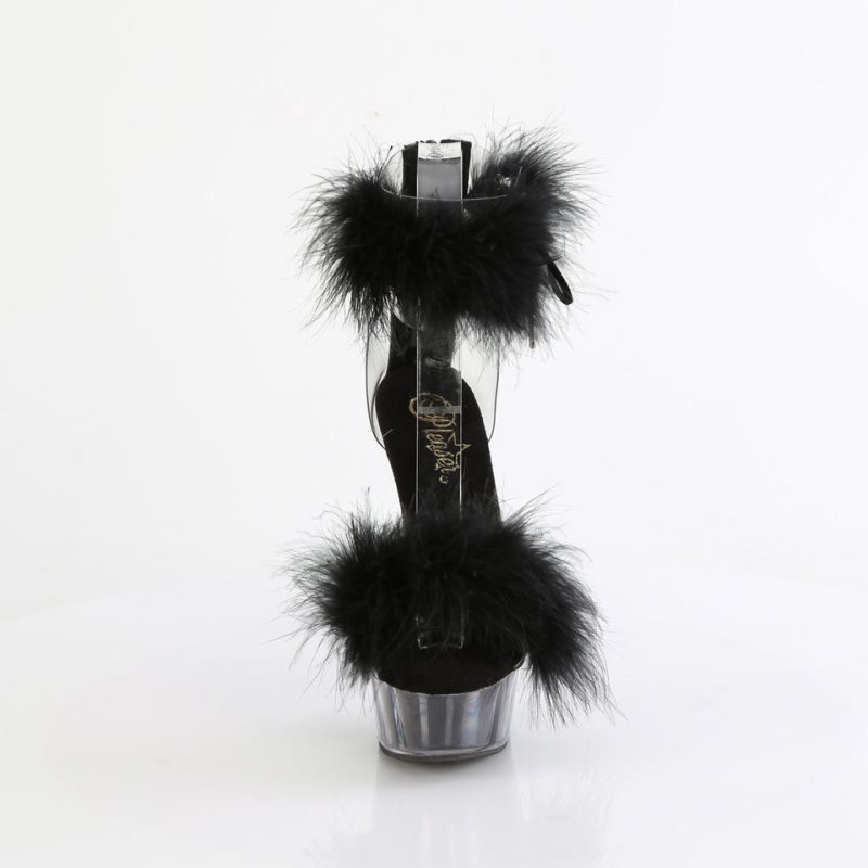 Pleaser Delight-624F Hakken Dames Zwart | BELGIE BEAWIBSN