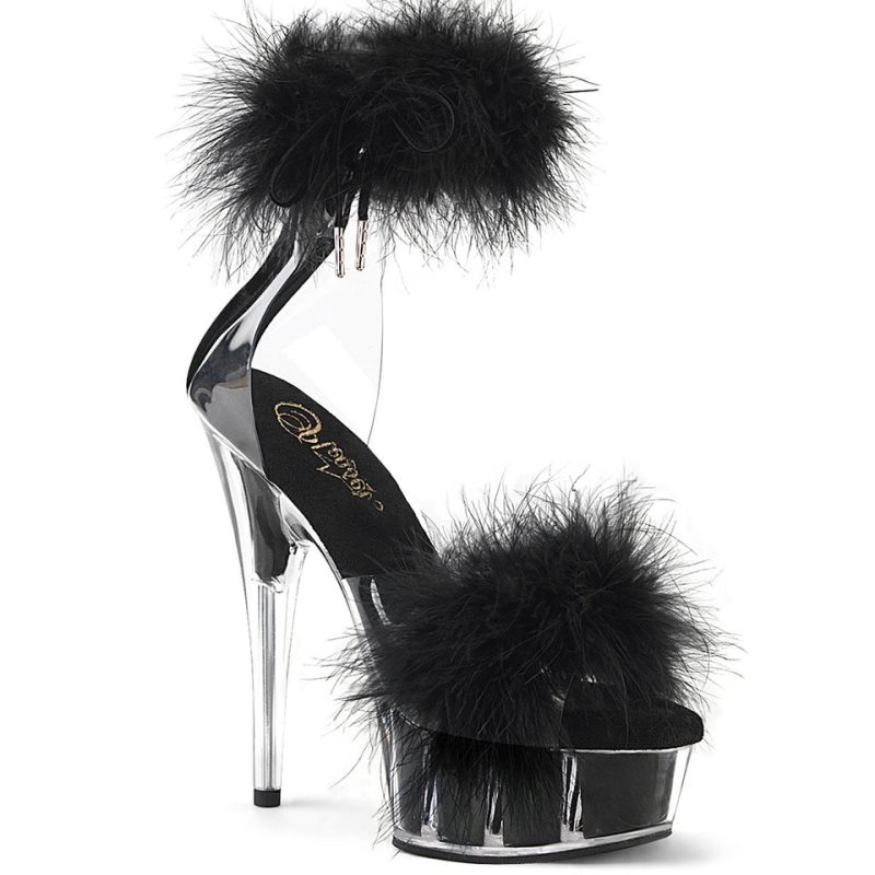 Pleaser Delight-624F Hakken Dames Zwart | BELGIE BEAWIBSN