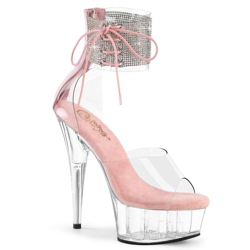 Pleaser Delight-624RS Hakken Dames Roze | BELGIE BEOCHUZE