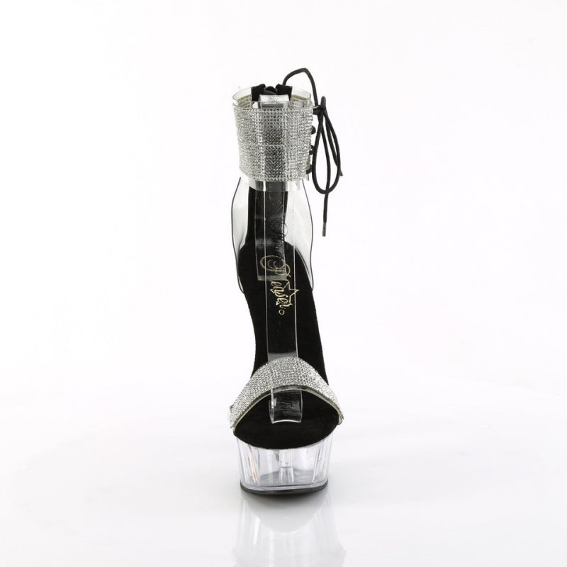 Pleaser Delight-627RS Hakken Dames Zwart | BELGIE BEWUAQNY