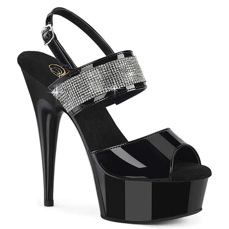 Pleaser Delight-639 Hakken Dames Zwart | BELGIE BEYZDCPI