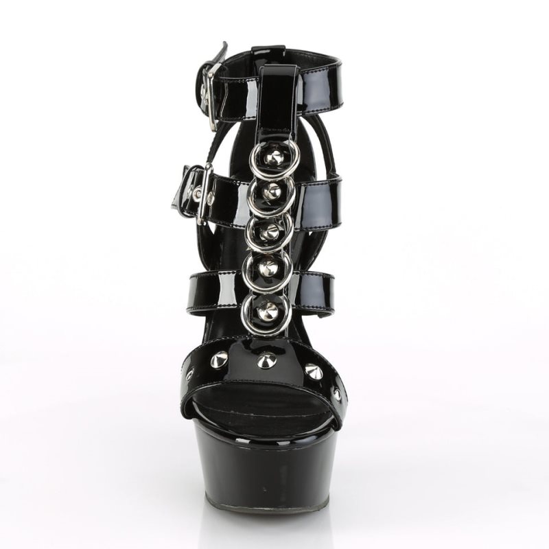 Pleaser Delight-658 Hakken Dames Zwart | BELGIE BEADFNVO