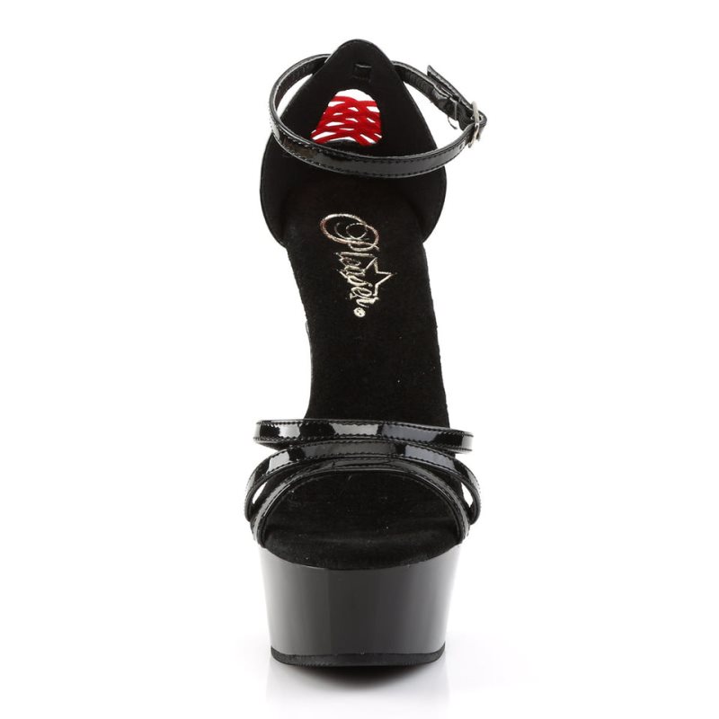 Pleaser Delight-662 Hakken Dames Zwart | BELGIE BEUNQJYH