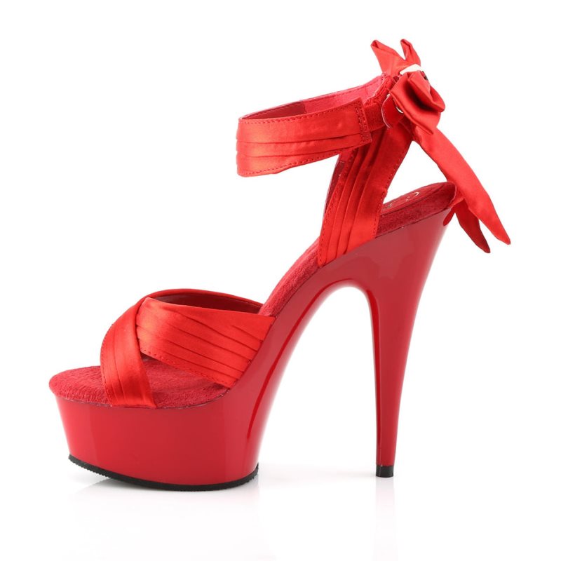Pleaser Delight-668 Hakken Dames Rood | BELGIE BEXCYSJB