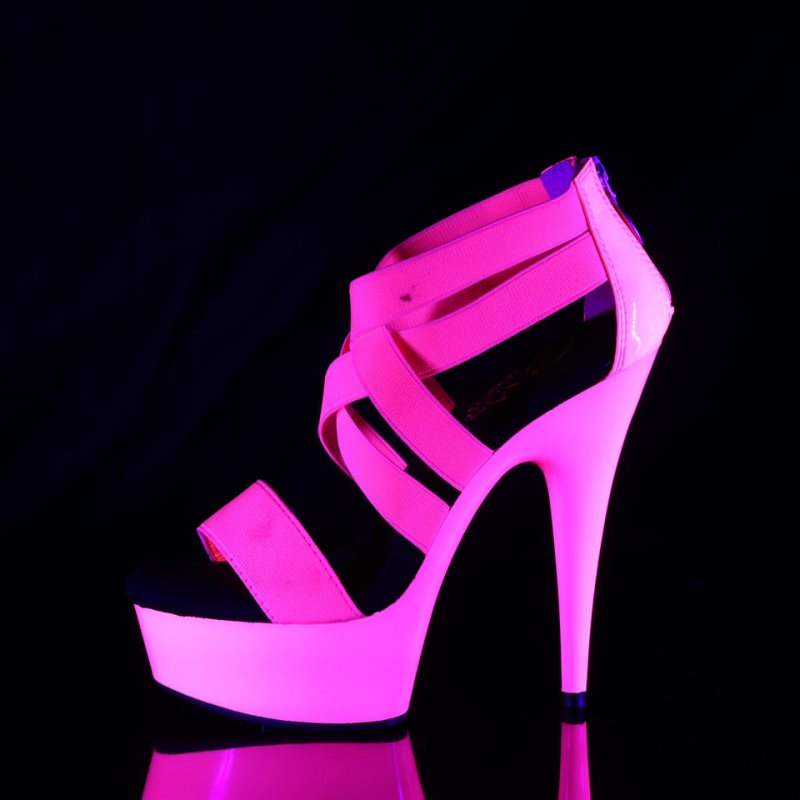 Pleaser Delight-669UV Hakken Dames Roze | BELGIE BEYXHOEF