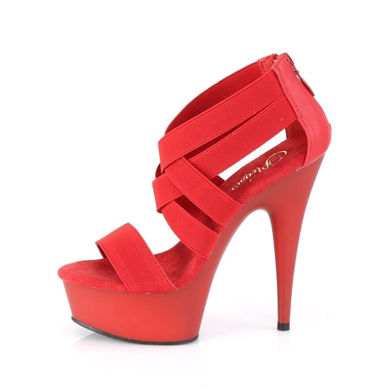 Pleaser Delight-669 Hakken Dames Rood | BELGIE BEMYJHOA