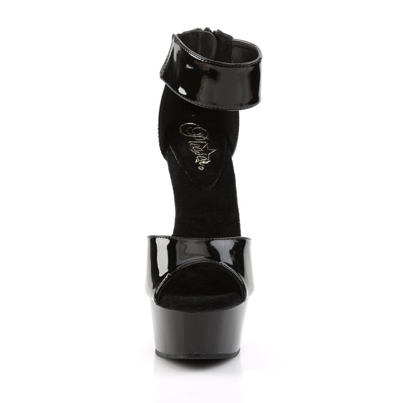 Pleaser Delight-670-3 Hakken Dames Zwart | BELGIE BEUHGOEZ