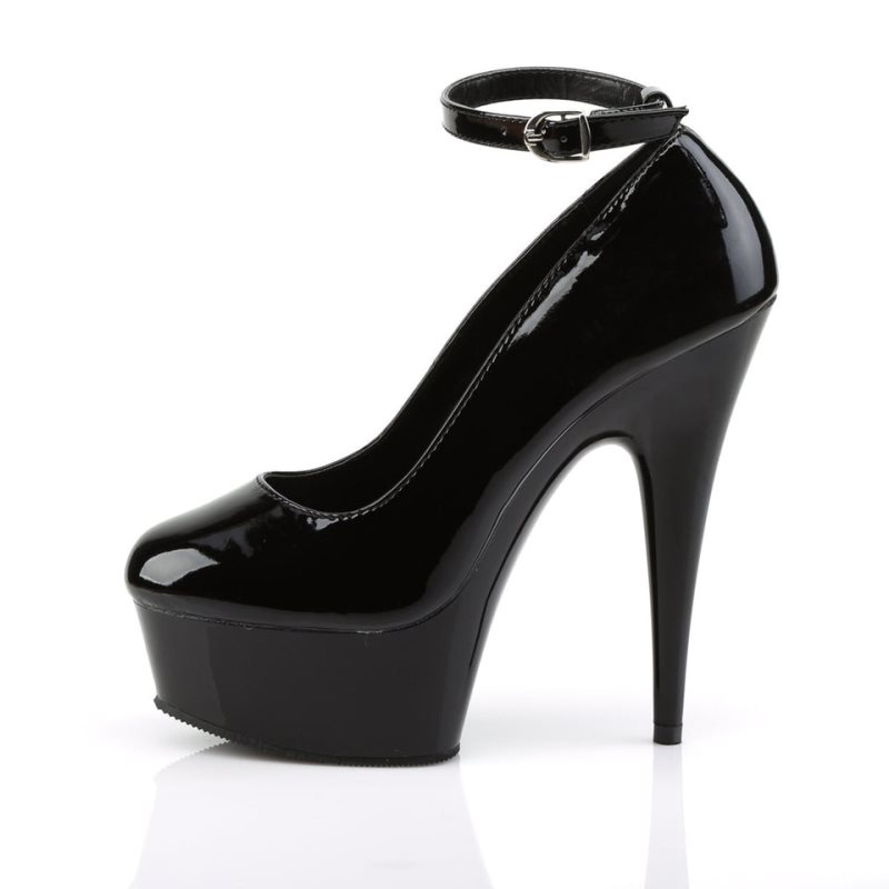 Pleaser Delight-686 Hakken Dames Zwart | BELGIE BERZVQIX