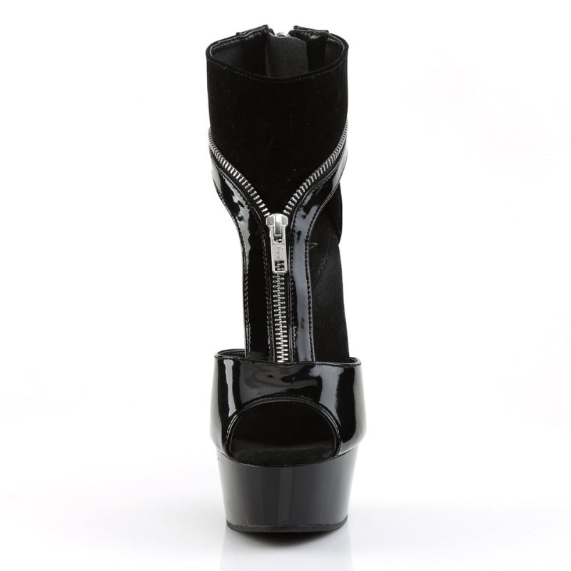 Pleaser Delight-690 Hakken Dames Zwart | BELGIE BEYCUOXQ