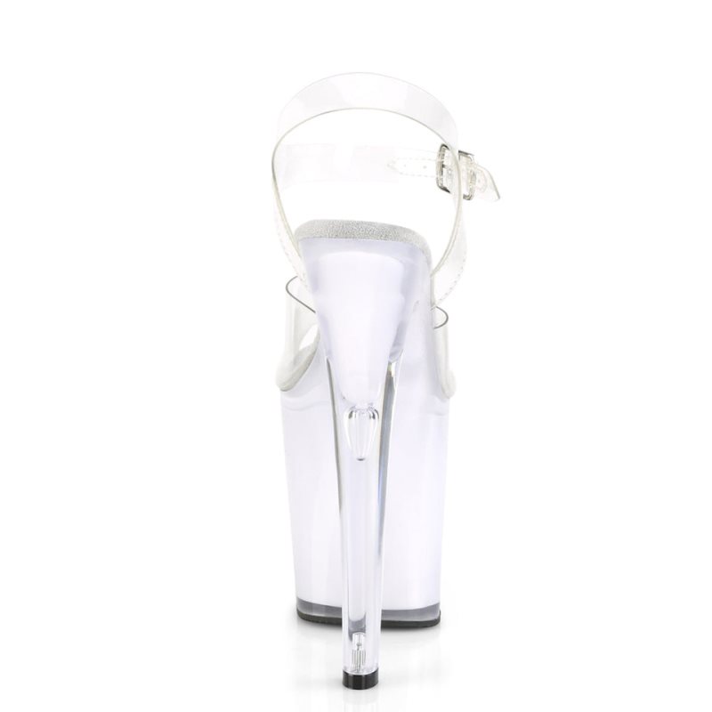 Pleaser Discolite-808 Hakken Dames Wit | BELGIE BEDVRFJN