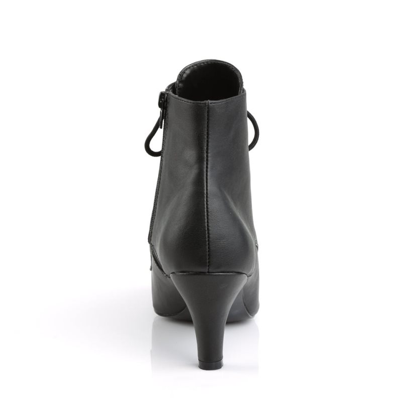 Pleaser Divine-1020 Vegan Leather Laarzen Dames Zwart | BELGIE BEXJBGKN