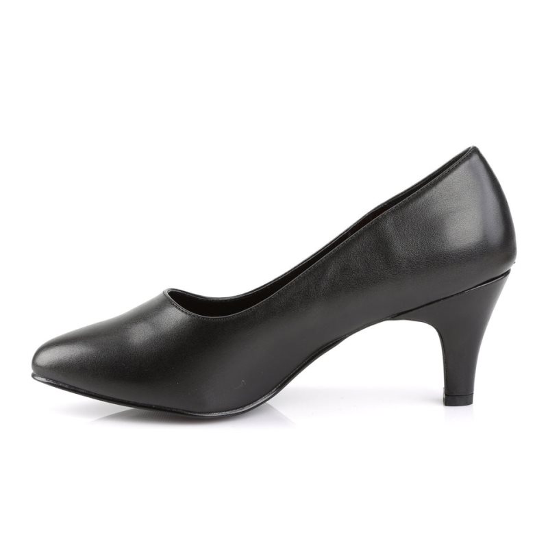 Pleaser Divine-420 Vegan Leather Hakken Dames Zwart | BELGIE BEUHDMVL