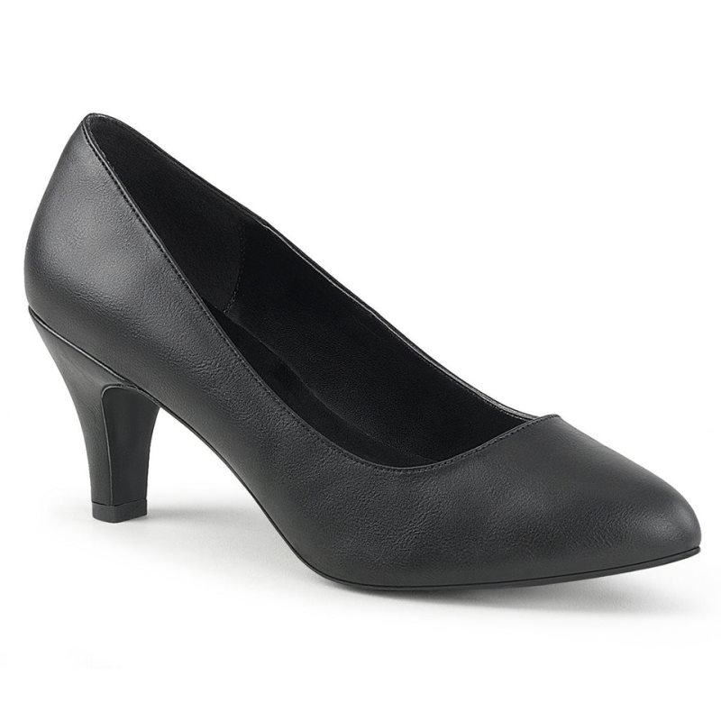 Pleaser Divine-420 Vegan Leather Hakken Dames Zwart | BELGIE BEUHDMVL