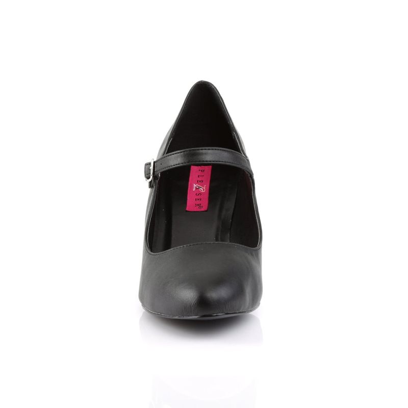 Pleaser Divine-440 Vegan Leather Hakken Dames Zwart | BELGIE BEBNPLIV