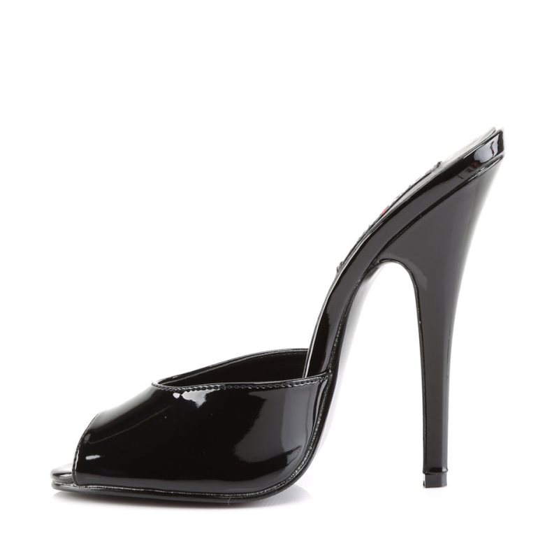 Pleaser Domina-101 Mules Dames Zwart | BELGIE BEWODXKU