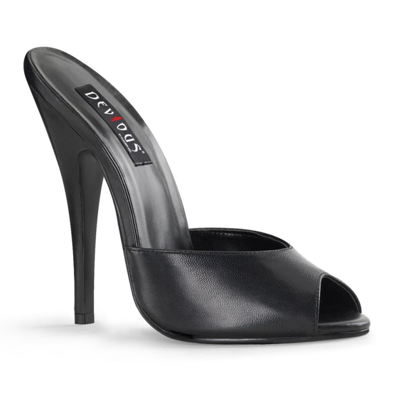 Pleaser Domina-101 Mules Dames Zwart | BELGIE BEJBTNEZ