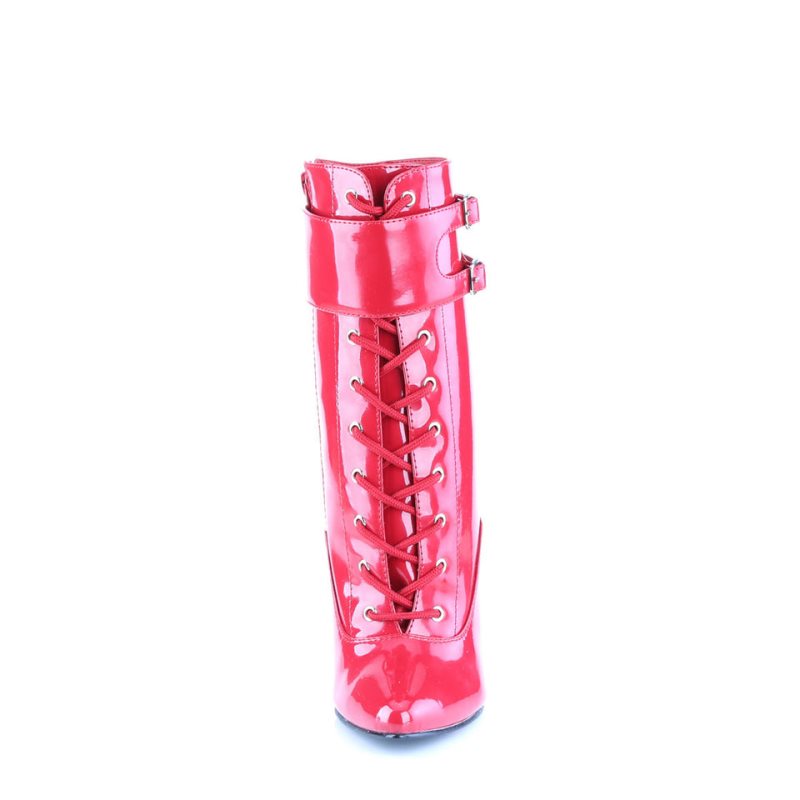 Pleaser Domina-1023 Laarzen Dames Rood | BELGIE BEAIGZOQ