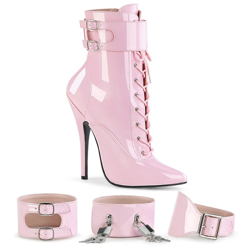 Pleaser Domina-1023 Laarzen Dames Roze | BELGIE BEXARIZB