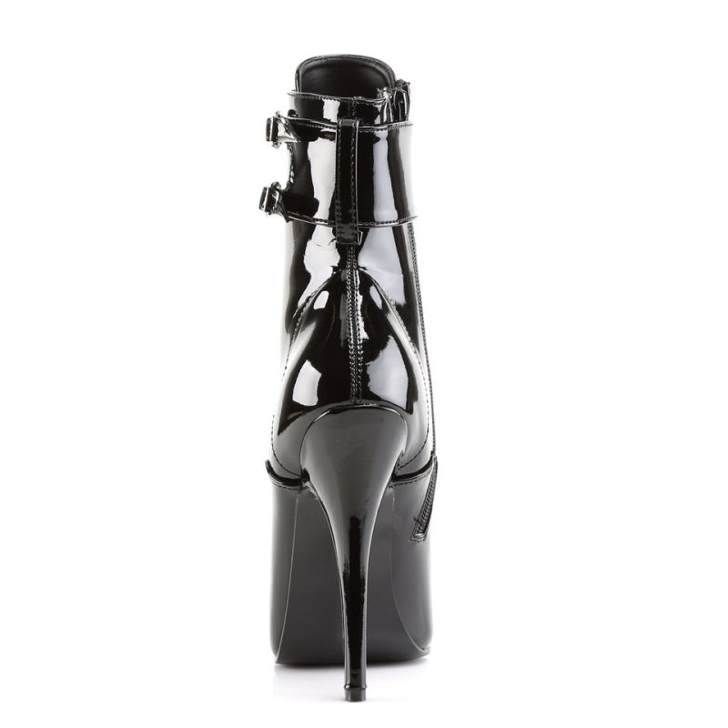 Pleaser Domina-1023 Laarzen Dames Zwart | BELGIE BEYUDWPX