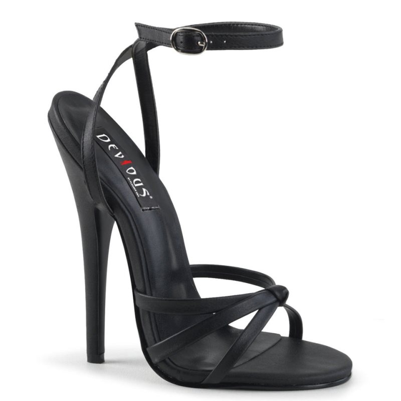 Pleaser Domina-108 Vegan Leather Hakken Dames Zwart | BELGIE BEMXYEJA