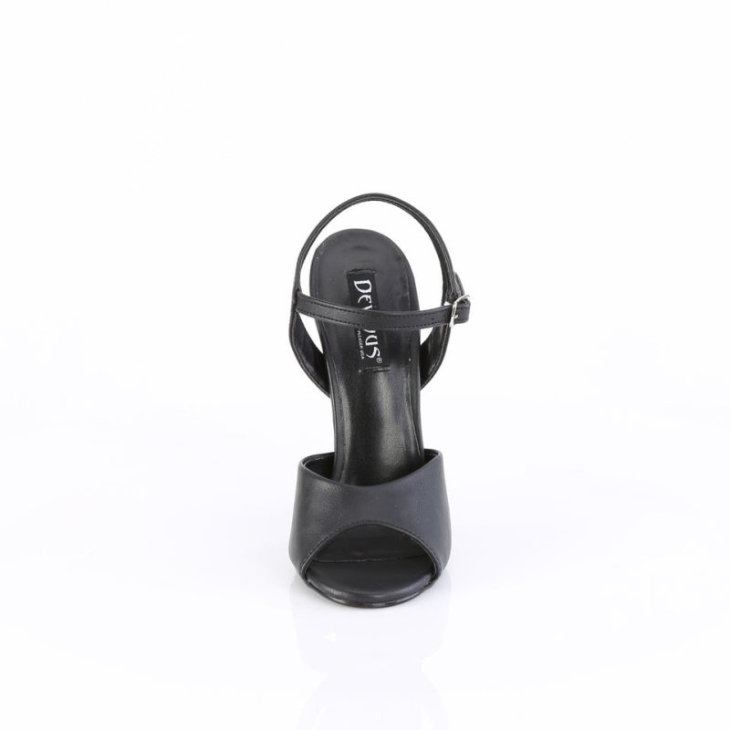 Pleaser Domina-109 Vegan Leather Hakken Dames Zwart | BELGIE BEQOZSJA