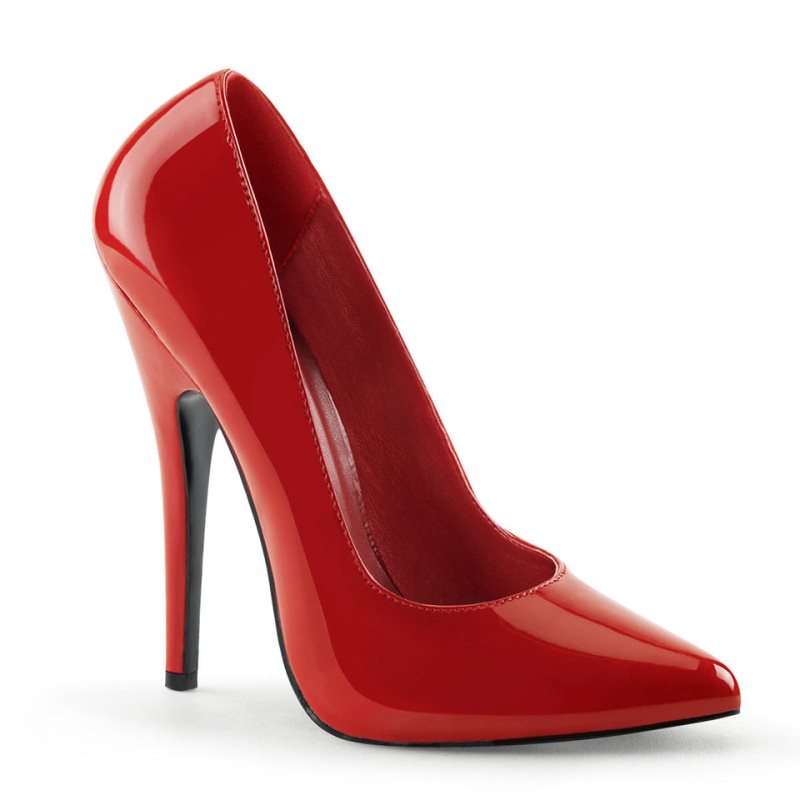 Pleaser Domina-420 Hakken Dames Rood | BELGIE BEJTQDXU