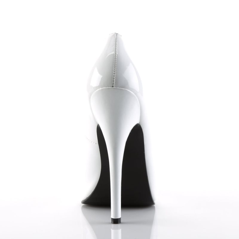 Pleaser Domina-420 Hakken Dames Wit | BELGIE BEDTINZP
