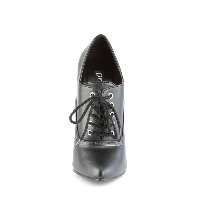 Pleaser Domina-460 Vegan Leather Hakken Dames Zwart | BELGIE BEQUSYFE