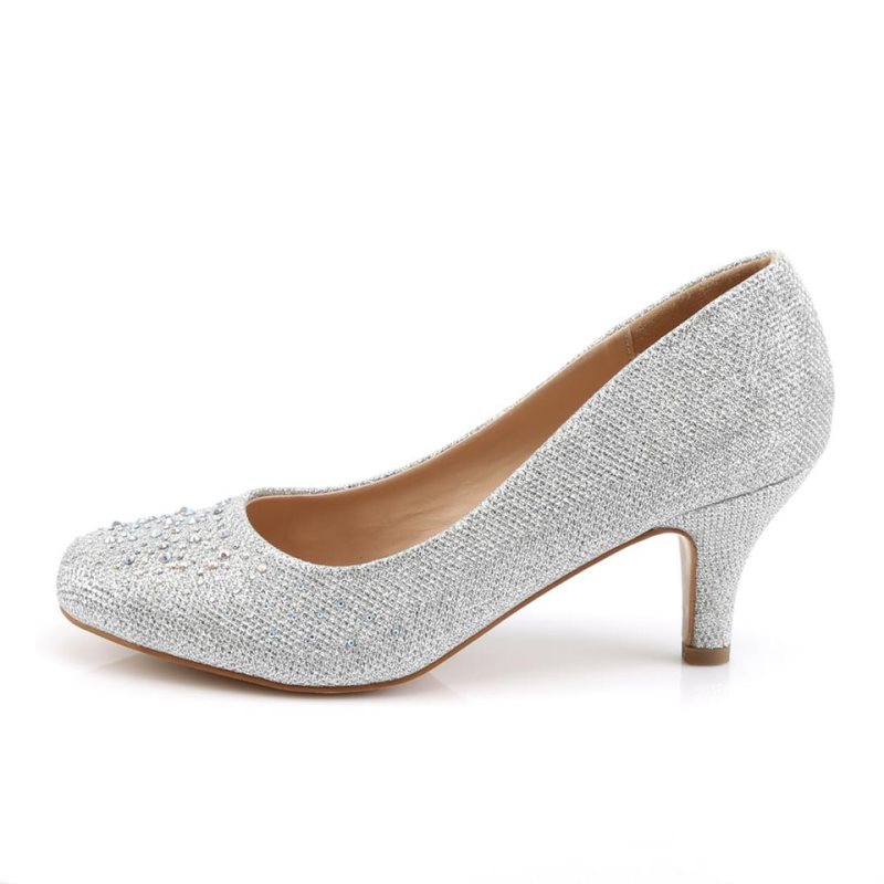 Pleaser Doris-06 Hakken Dames Zilver | BELGIE BEIBAEGP