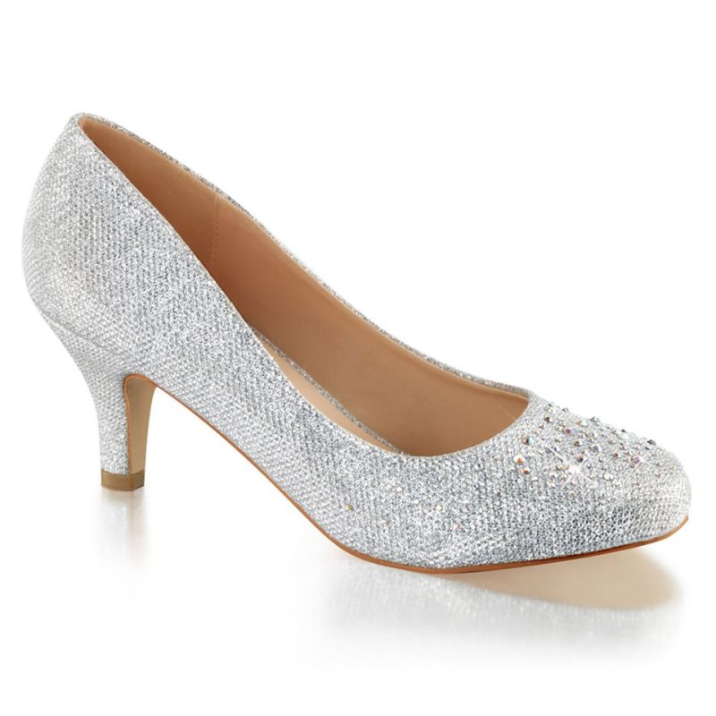 Pleaser Doris-06 Hakken Dames Zilver | BELGIE BEIBAEGP