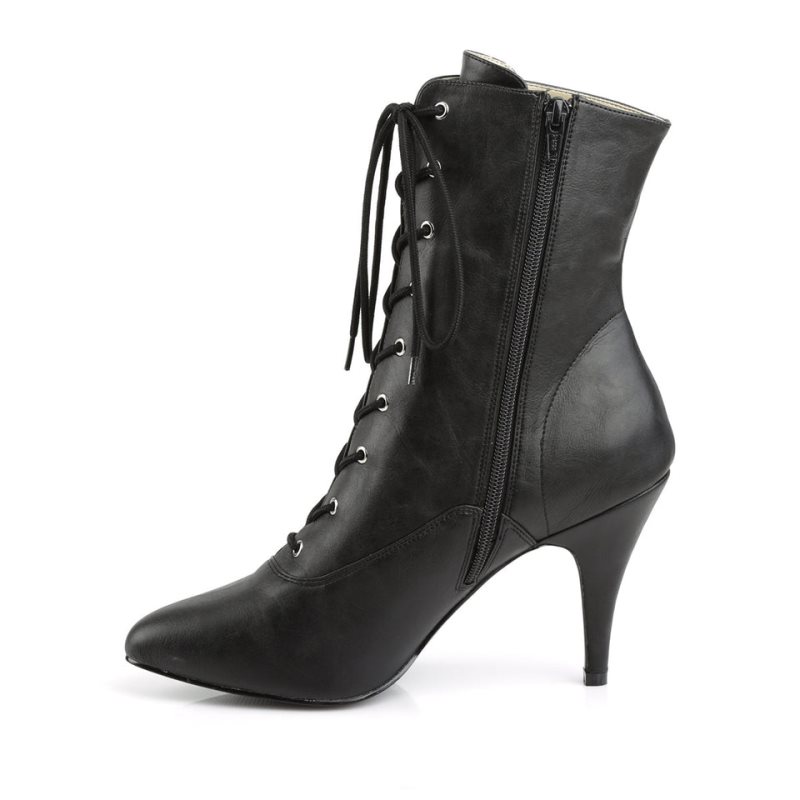 Pleaser Dream-1020 Vegan Leather Laarzen Dames Zwart | BELGIE BEGPYZDN