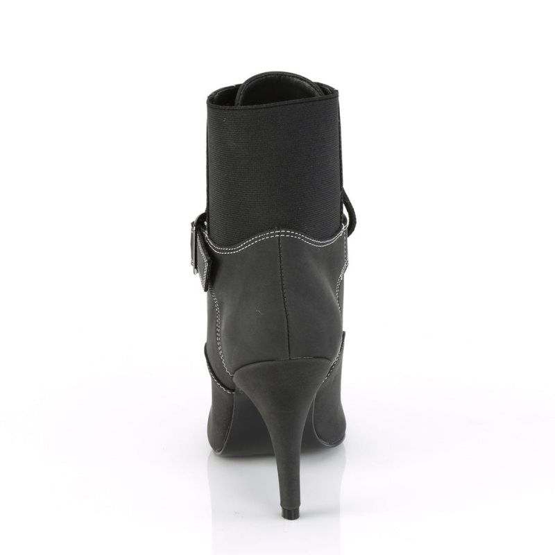 Pleaser Dream-1022 Vegan Leather Laarzen Dames Zwart | BELGIE BEKUQPOR