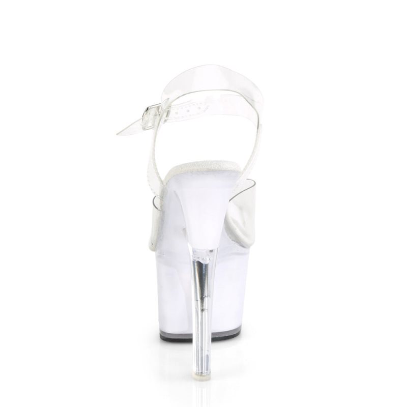 Pleaser Echolite-708 Hakken Dames Wit | BELGIE BEXJMHSU