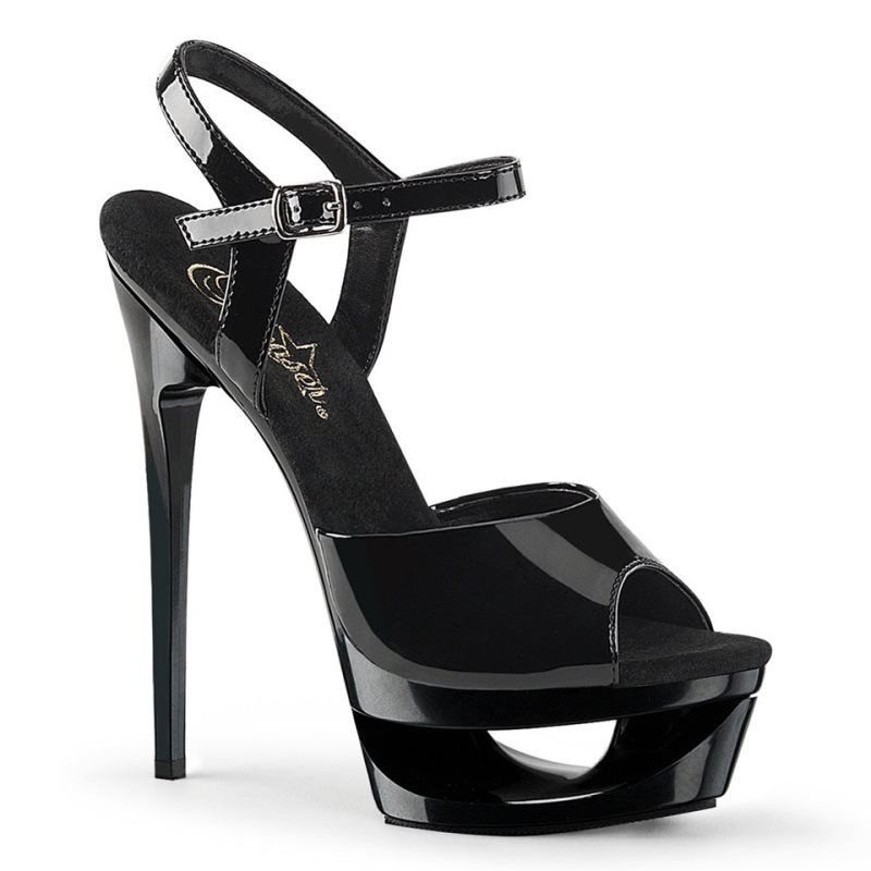 Pleaser Eclipse-609 Hakken Dames Zwart | BELGIE BEJPYGNL