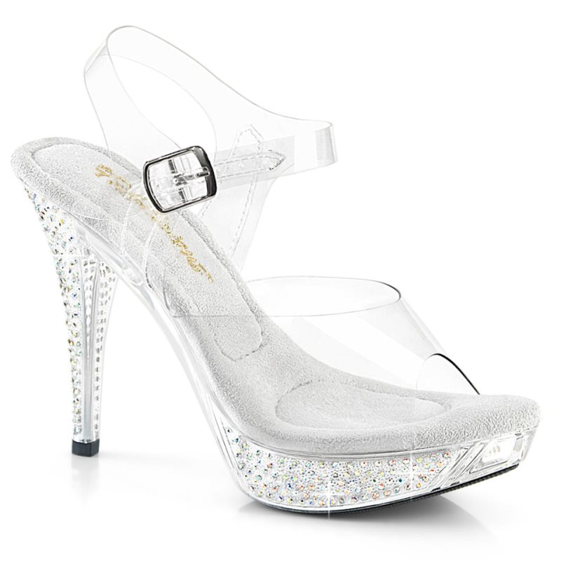 Pleaser Elegant-408ABRS Hakken Dames Clear | BELGIE BEYGNAJE