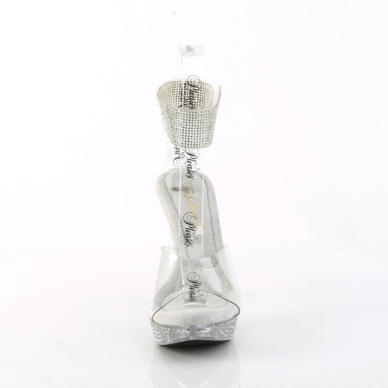 Pleaser Elegant-442 Hakken Dames Clear | BELGIE BENEWGQH