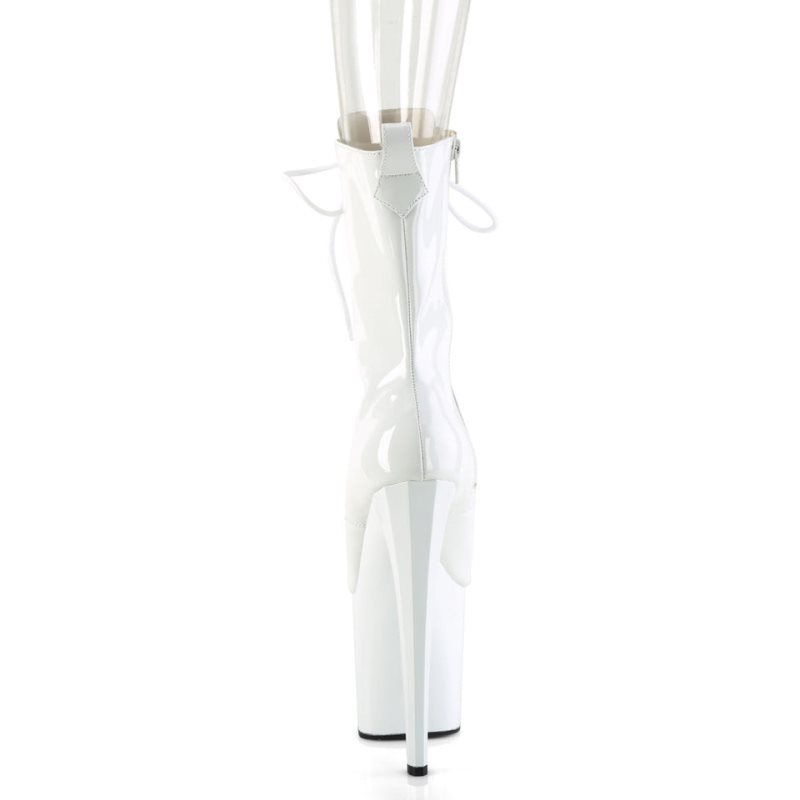 Pleaser Enchant-1041 Laarzen Dames Wit | BELGIE BEOJNFKI
