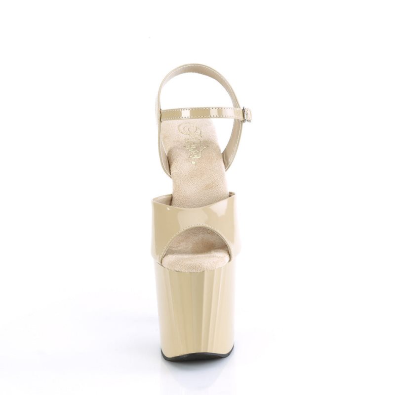 Pleaser Enchant-709 Hakken Dames Beige | BELGIE BEWDGCBP