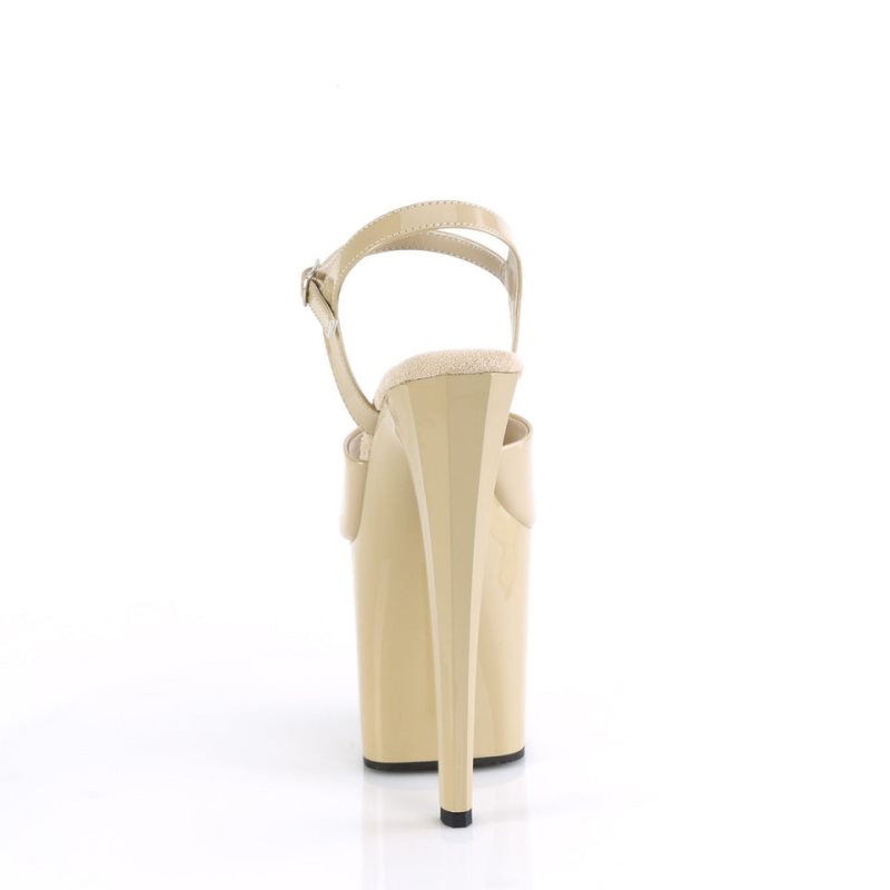 Pleaser Enchant-709 Hakken Dames Beige | BELGIE BEWDGCBP
