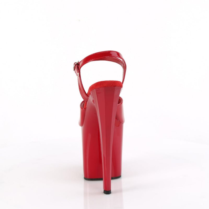 Pleaser Enchant-709 Hakken Dames Rood | BELGIE BEIESBGV