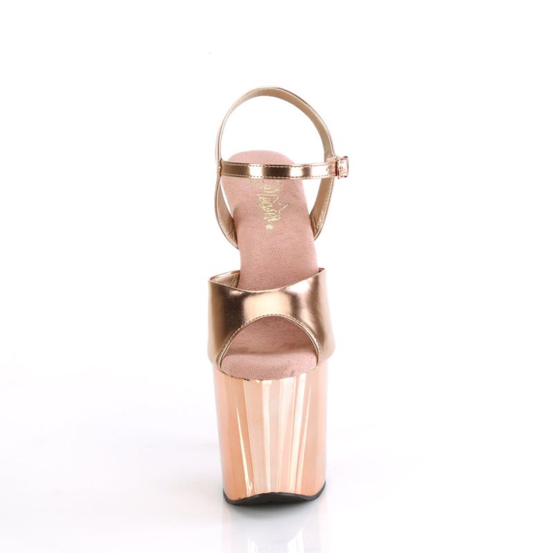 Pleaser Enchant-709 Hakken Dames Roze Goud | BELGIE BEDGLAEM
