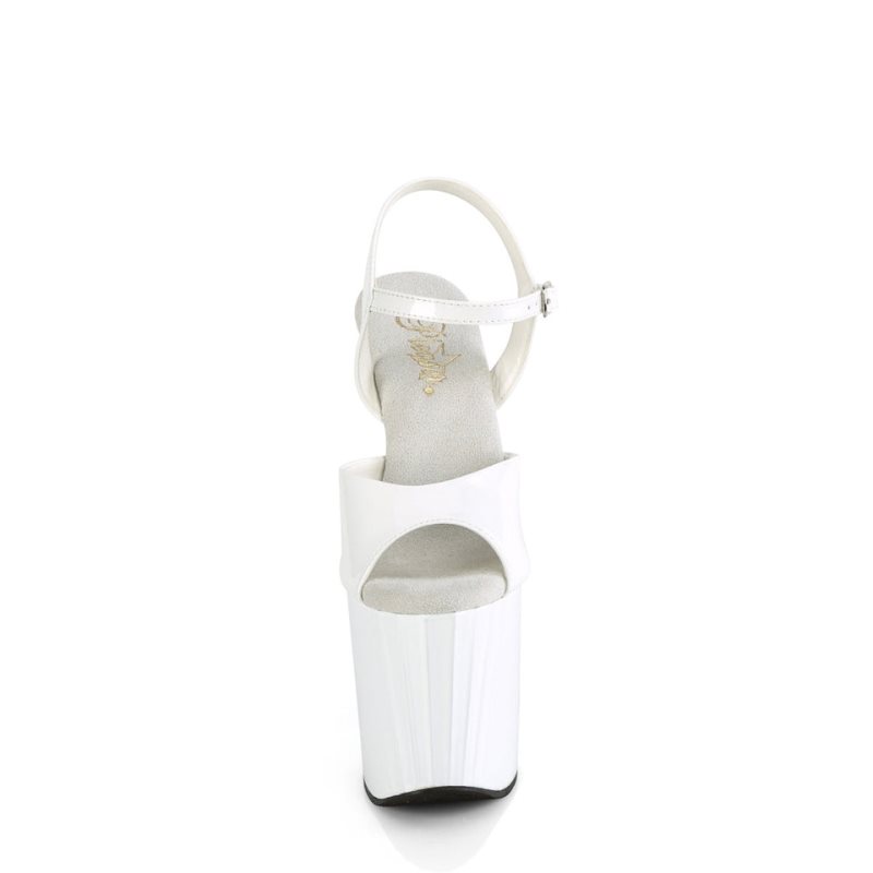 Pleaser Enchant-709 Hakken Dames Wit | BELGIE BEDAKMYC