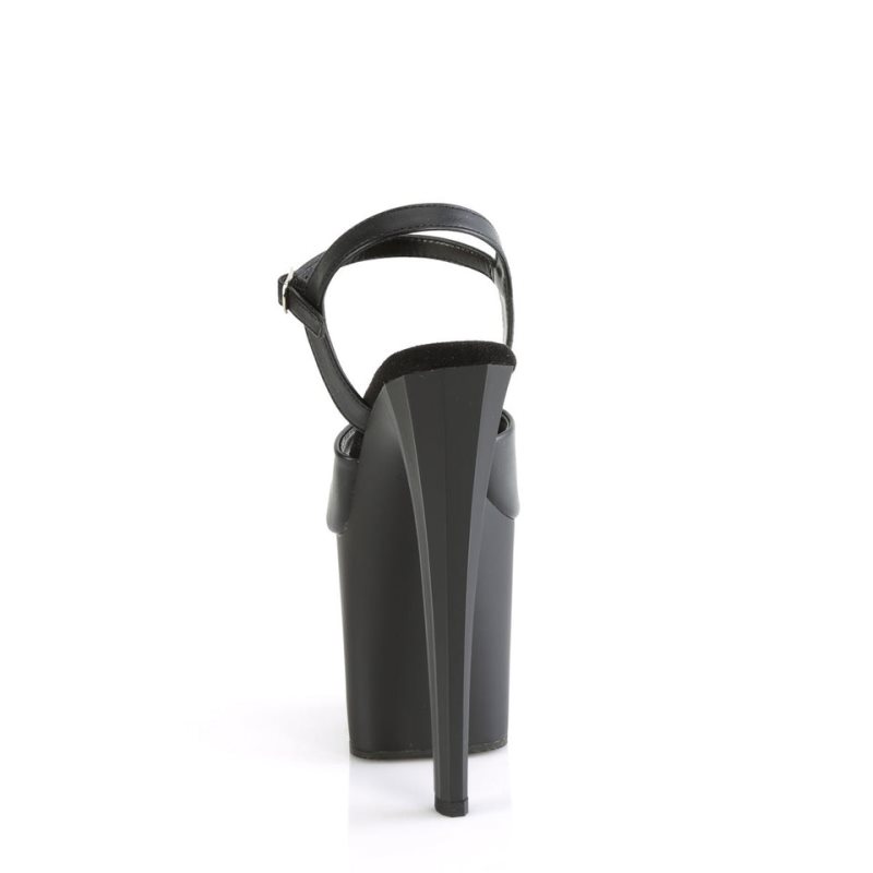 Pleaser Enchant-709 Vegan Leather Hakken Dames Zwart | BELGIE BECKFWDZ