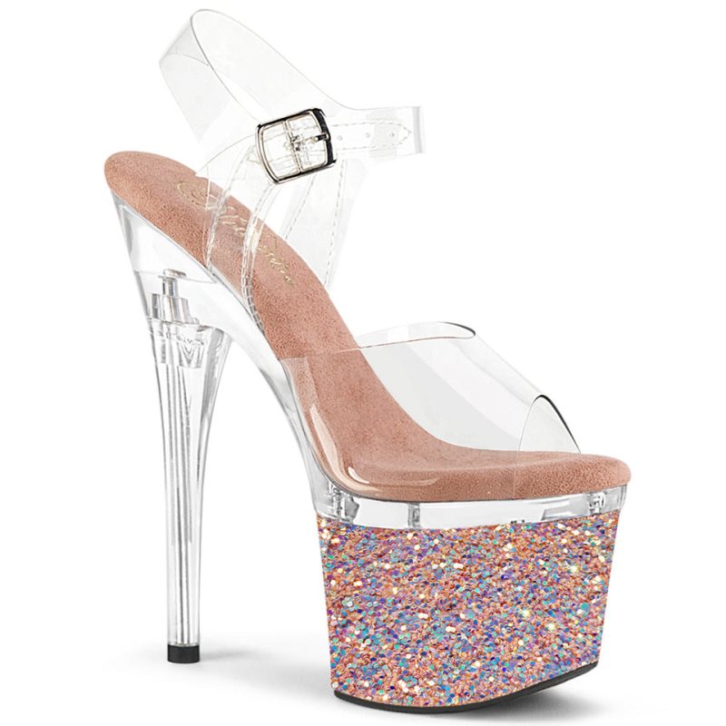 Pleaser Esteem-708LG Hakken Dames Roze Goud | BELGIE BEYKWZEI