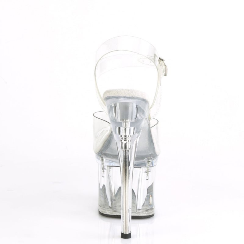 Pleaser Esteem-708 Hakken Dames Clear | BELGIE BESBGRYD