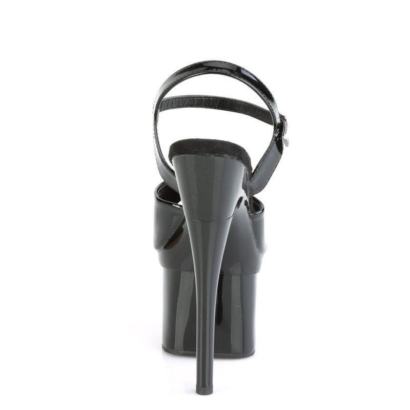 Pleaser Esteem-709 Hakken Dames Zwart | BELGIE BENKALQE