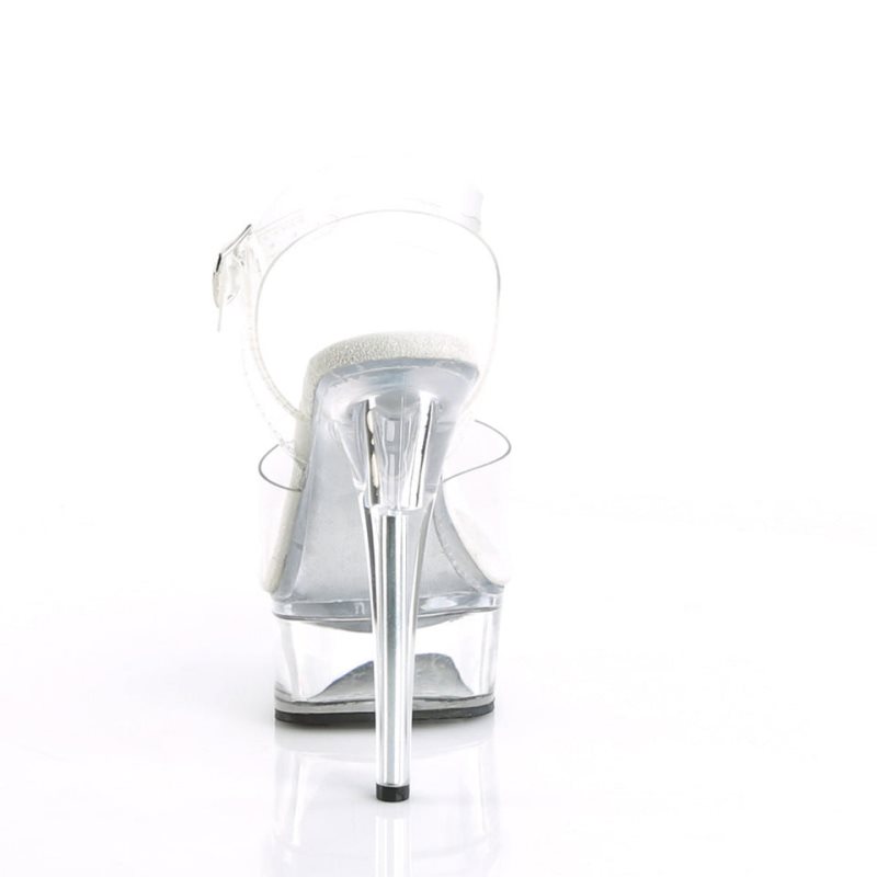 Pleaser Excite-608 Hakken Dames Clear | BELGIE BEXUBVFO