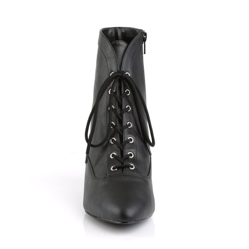 Pleaser Fab-1005 Vegan Leather Laarzen Dames Zwart | BELGIE BEEODYLV