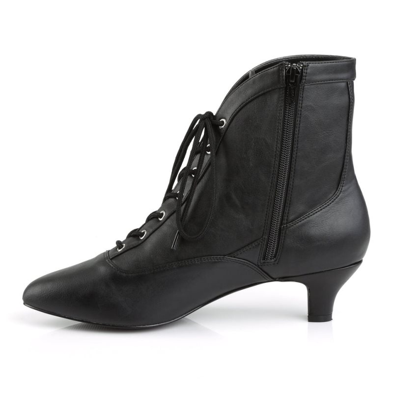 Pleaser Fab-1005 Vegan Leather Laarzen Dames Zwart | BELGIE BEEODYLV